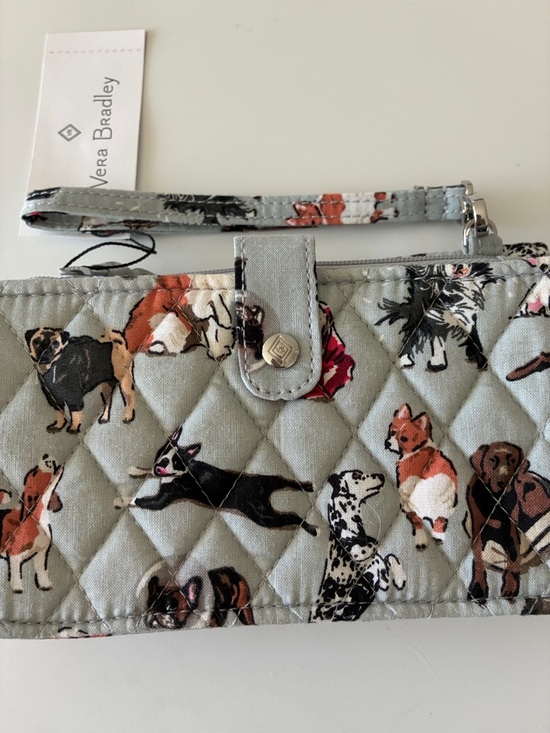Vera Bradley Accessories - NWT!  Vera Bradley RFID Smartphone  Quilted Dog Pattern Wristlet.